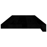 Produktbild för Trappstegsmattor 4 pcs brunsvart 70x25x2 cm massiv ek