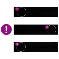 Produktbild för Trappstegsmattor 4 pcs brunsvart 110x25x2 cm massiv ek