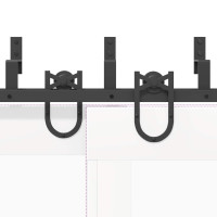 Produktbild för Skjutdörrsbeslag 200 cm stål svart