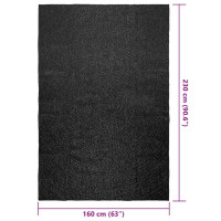 Produktbild för Matta ZIZUR antracit 160x230 cm jutelook inomhus och utomhus