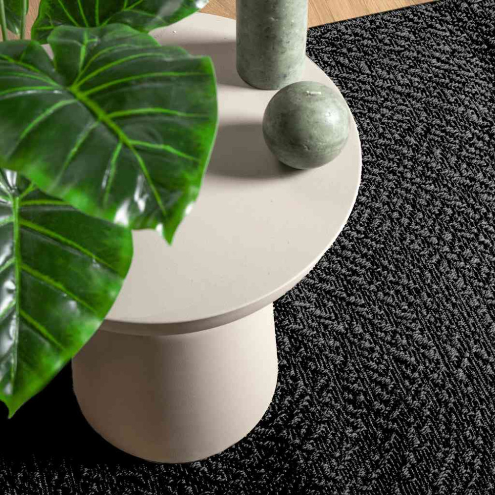 Produktbild för Matta ZIZUR antracit 200x290 cm jutelook inomhus och utomhus