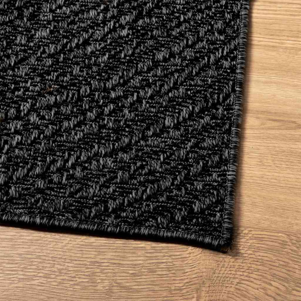Produktbild för Matta ZIZUR antracit 200x290 cm jutelook inomhus och utomhus