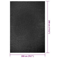 Produktbild för Matta ZIZUR antracit 200x290 cm jutelook inomhus och utomhus