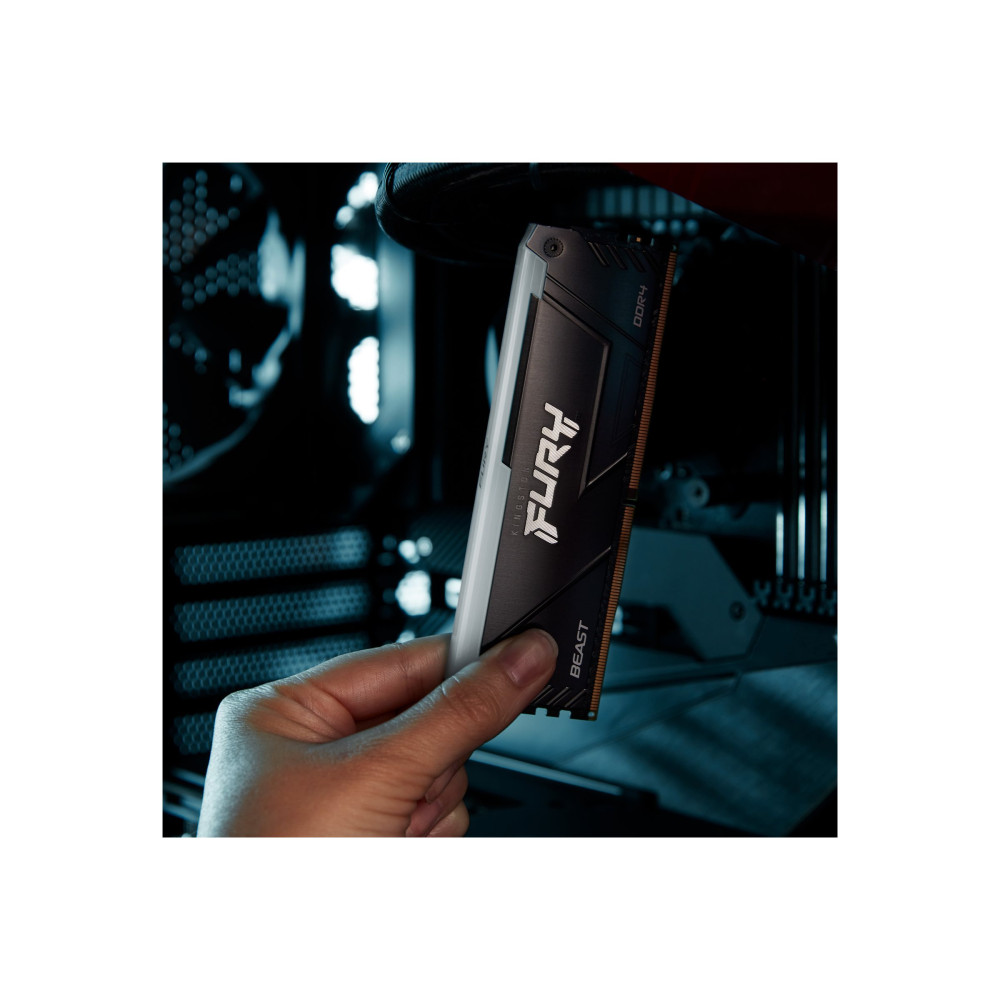 Produktbild för Kingston FURY Beast RGB - DDR4 - modul - 32 GB - DIMM 288-pin / PC4-25600 - ej buffrad