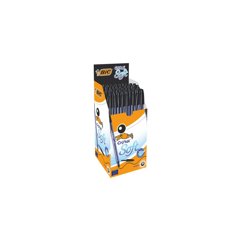 Produktbild för Kulpenna BIC Cristal Soft 1,2 svart