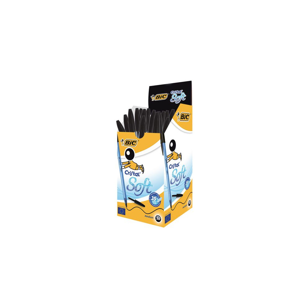 Produktbild för Kulpenna BIC Cristal Soft 1,2 svart