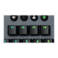 Produktbild för Logitech G915 TKL Tenkeyless LIGHTSPEED Wireless RGB Mechanical Gaming Keyboard - tangentbord - Nordisk - kol Inmatningsenhet