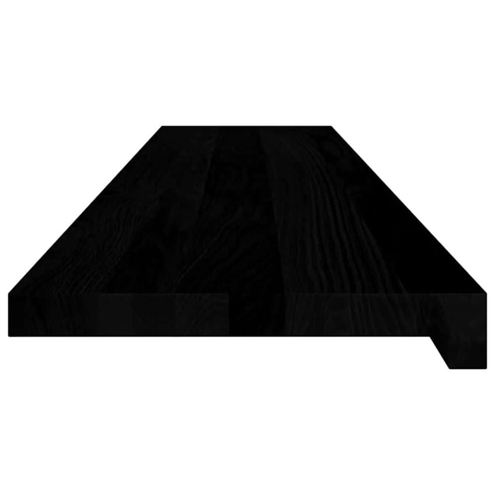 Produktbild för Trappstegsmattor 4 pcs brunsvart 120x30x2 cm massiv ek