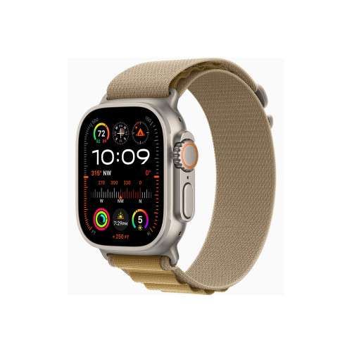 Apple Apple Watch Ultra 2 - naturlig titan - smart klocka med Alpine Loop - brun - 64 GB