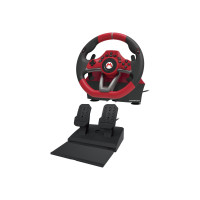 Produktbild för HORI Mario Kart Racing Wheel Pro Deluxe - ratt- och pedaluppsättning - kabelansluten