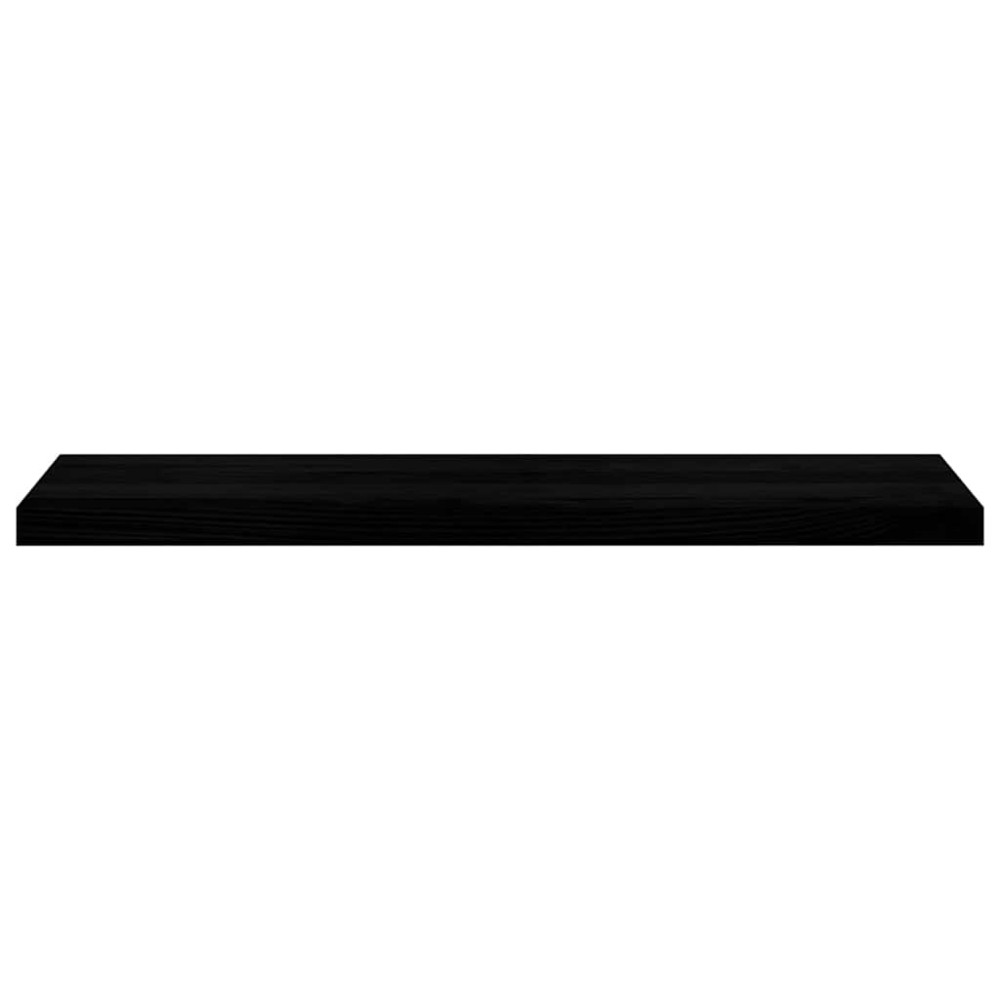 Produktbild för Trappstegsmattor 12 pcs brunsvart 100x25x2 cm massiv ek