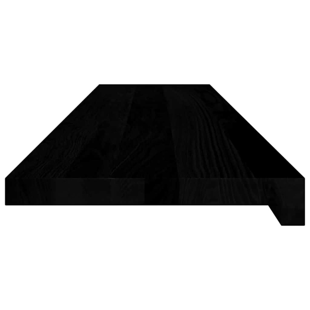 Produktbild för Trappstegsmattor 12 pcs brunsvart 110x25x2 cm massiv ek