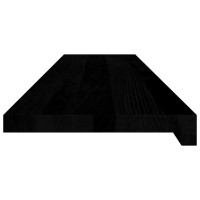 Produktbild för Trappstegsmattor 2 pcs brunsvart 110x30x2 cm massiv ek