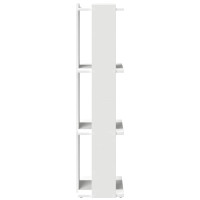 Produktbild för Bokhylla 3 hyllplan vit 60x30x120 cm konstruerat trä