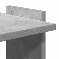 Produktbild för Bokhylla 3 hyllplan betonggrå 60x30x120 cm konstruerat trä