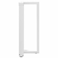 Produktbild för Barbordsben T-formad 2 st vit 40x35x(91-92) cm stål