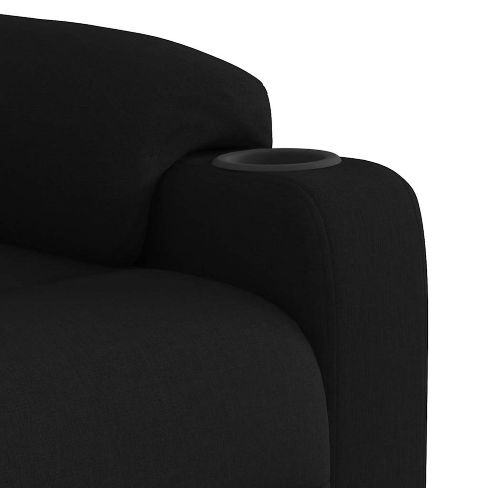 Produktbild för Reclinerfåtölj svart tyg