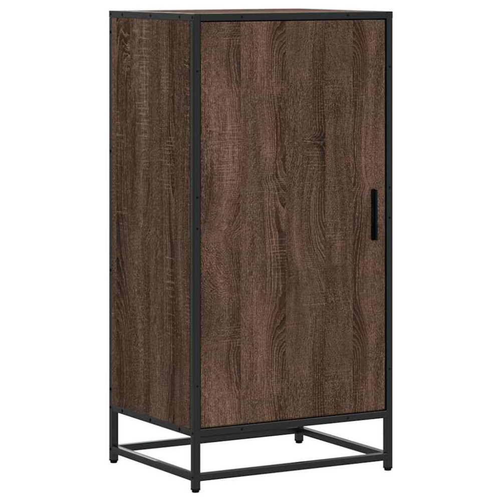 Produktbild för Skohylla brun ek 48x38x97,5 cm konstruerat trä