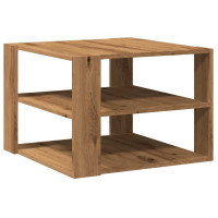 Produktbild för Soffbord artisan ek 58x58x40 cm konstruerat trä
