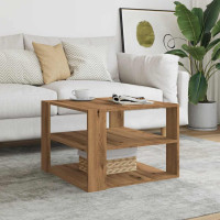 Produktbild för Soffbord artisan ek 58x58x40 cm konstruerat trä