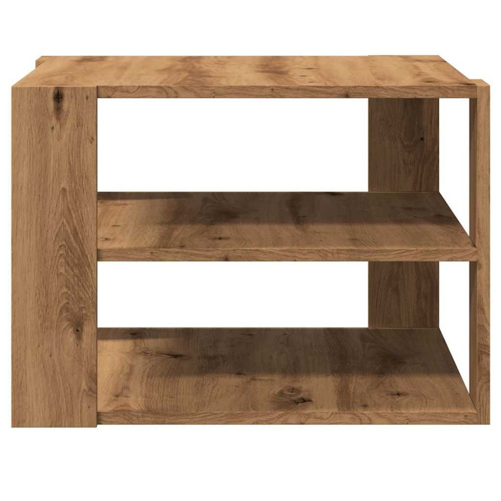 Produktbild för Soffbord artisan ek 58x58x40 cm konstruerat trä