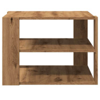 Produktbild för Soffbord artisan ek 58x58x40 cm konstruerat trä