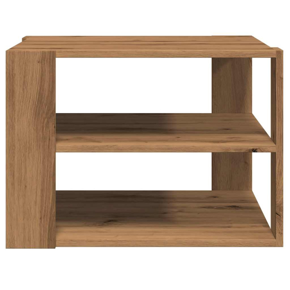 Produktbild för Soffbord artisan ek 58x58x40 cm konstruerat trä
