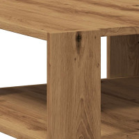 Produktbild för Soffbord artisan ek 58x58x40 cm konstruerat trä