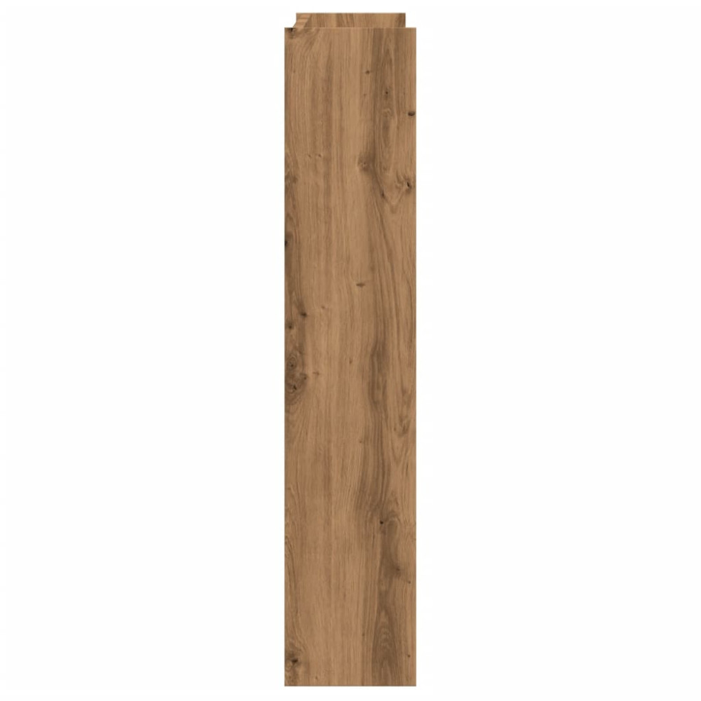 Produktbild för Väggmonterat skoställ artisan ek 80x18x90 cm konstruerat trä
