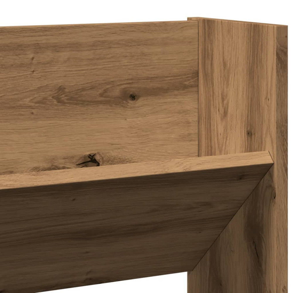 Produktbild för Väggmonterat skoställ artisan ek 80x18x90 cm konstruerat trä