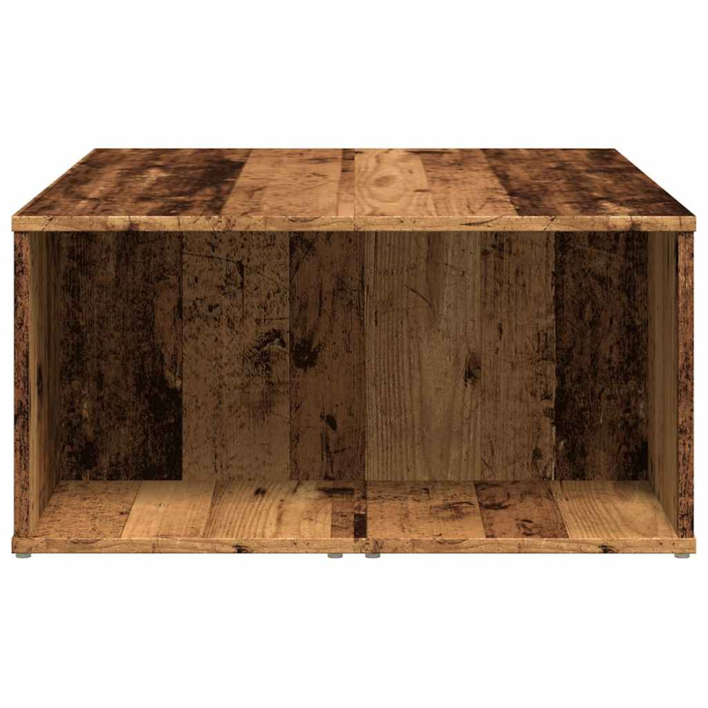 Produktbild för Soffbord åldrat trä 90x67x33 cm konstruerat trä