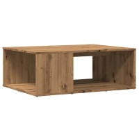 Produktbild för Soffbord artisan ek 90x67x33 cm konstruerat trä