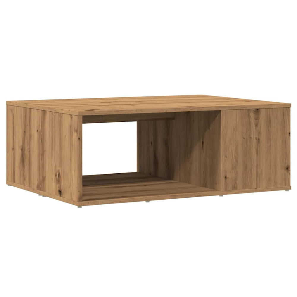 Produktbild för Soffbord artisan ek 90x67x33 cm konstruerat trä