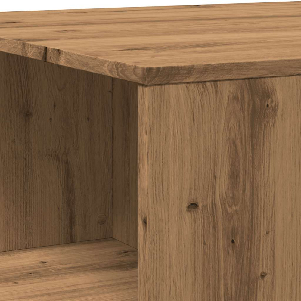 Produktbild för Soffbord artisan ek 90x67x33 cm konstruerat trä