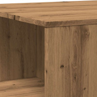 Produktbild för Soffbord artisan ek 90x67x33 cm konstruerat trä
