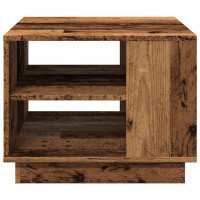 Produktbild för Soffbord åldrat trä 55x55x42 cm konstruerat trä