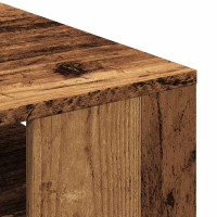 Produktbild för Soffbord åldrat trä 55x55x42 cm konstruerat trä