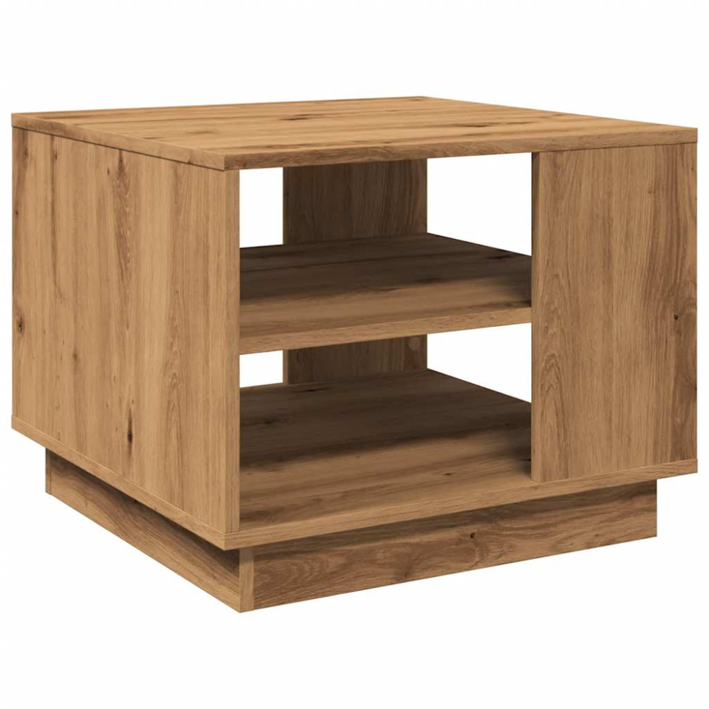 Produktbild för Soffbord artisan ek 55x55x42 cm konstruerat trä
