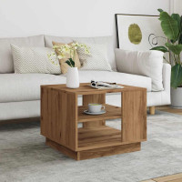 Produktbild för Soffbord artisan ek 55x55x42 cm konstruerat trä