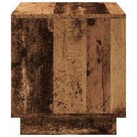 Produktbild för Soffbord åldrat trä 40x40x43 cm konstruerat trä