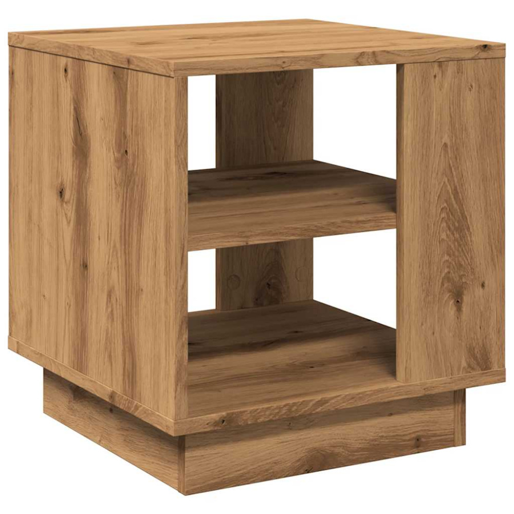 Produktbild för Soffbord artisan ek 40x40x43 cm konstruerat trä