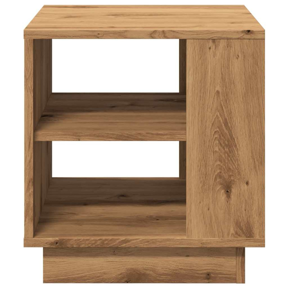 Produktbild för Soffbord artisan ek 40x40x43 cm konstruerat trä