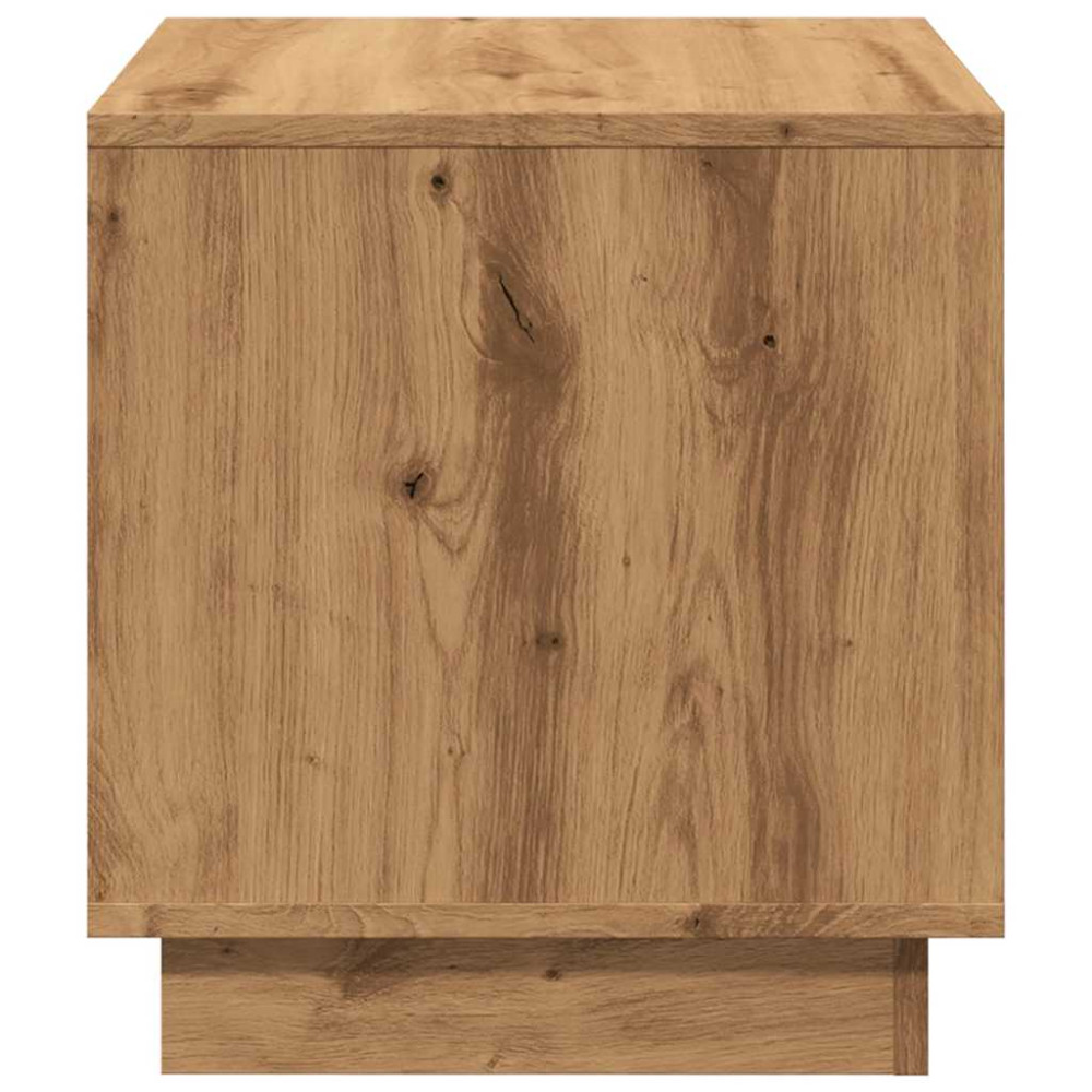 Produktbild för Soffbord artisan ek 40x40x43 cm konstruerat trä