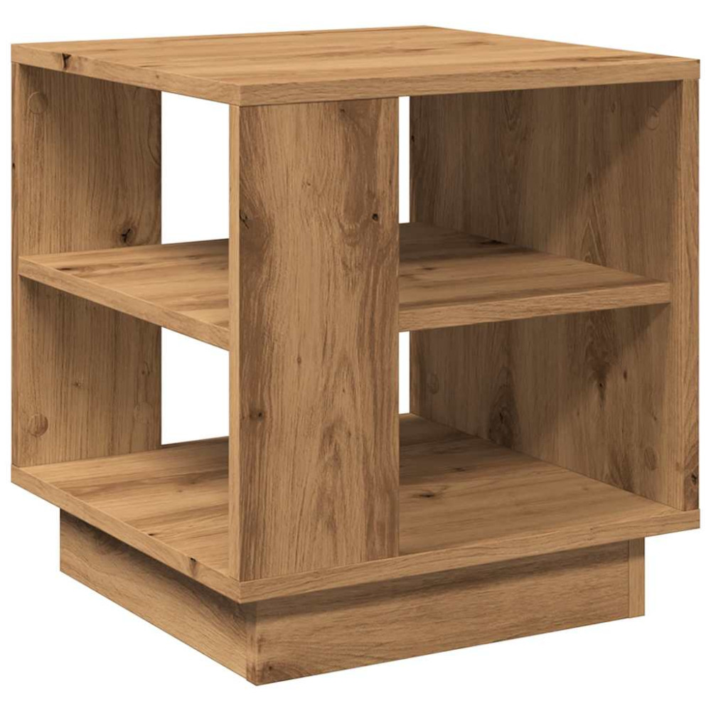 Produktbild för Soffbord artisan ek 40x40x43 cm konstruerat trä