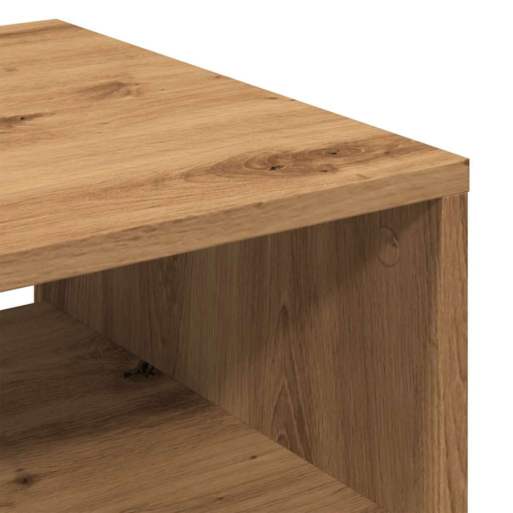 Produktbild för Soffbord artisan ek 40x40x43 cm konstruerat trä