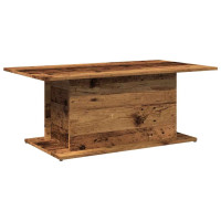 Produktbild för Soffbord åldrat trä 102x55,5x40 cm konstruerat trä