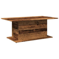 Produktbild för Soffbord åldrat trä 102x55,5x40 cm konstruerat trä