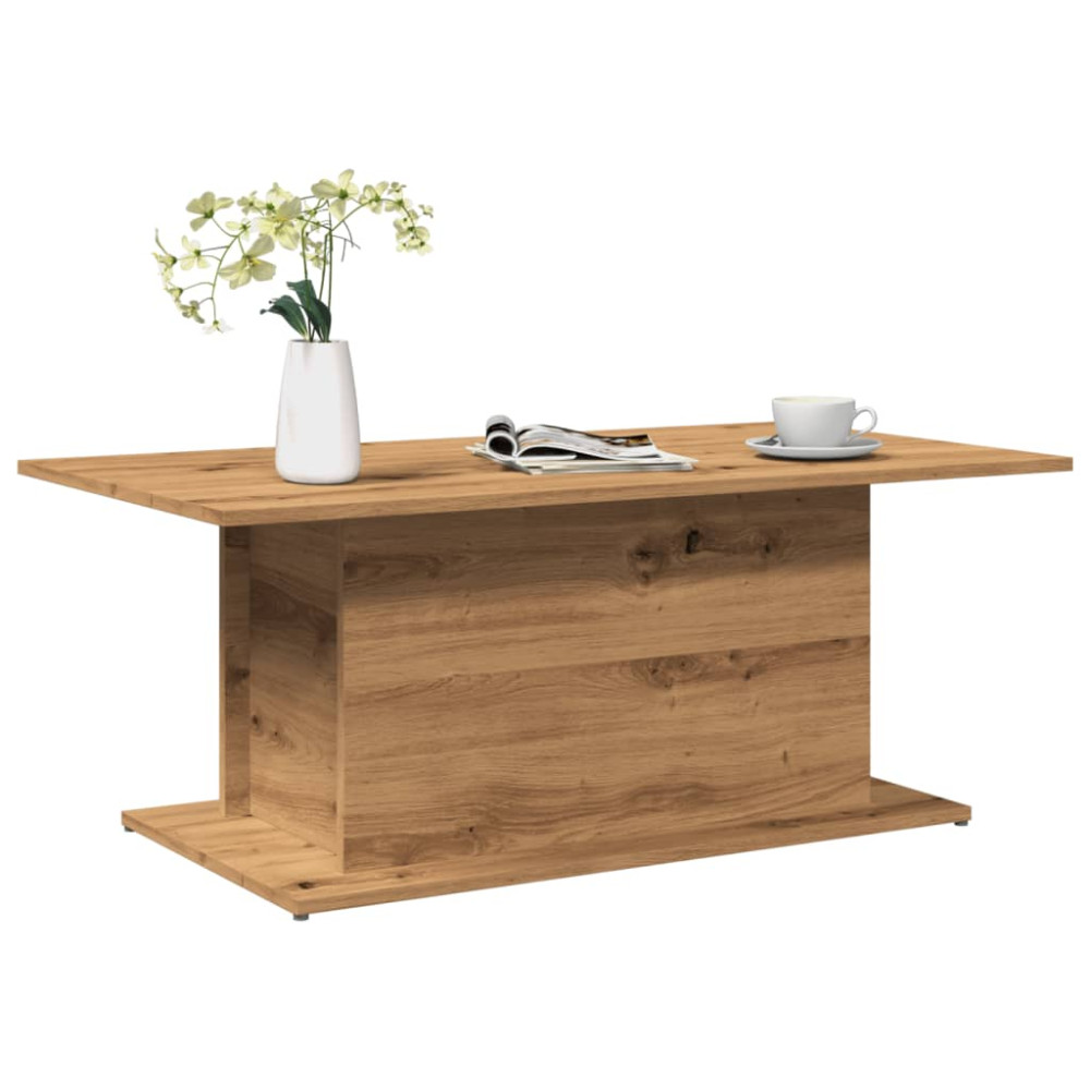 Produktbild för Soffbord artisan ek 102x55,5x40 cm konstruerat trä