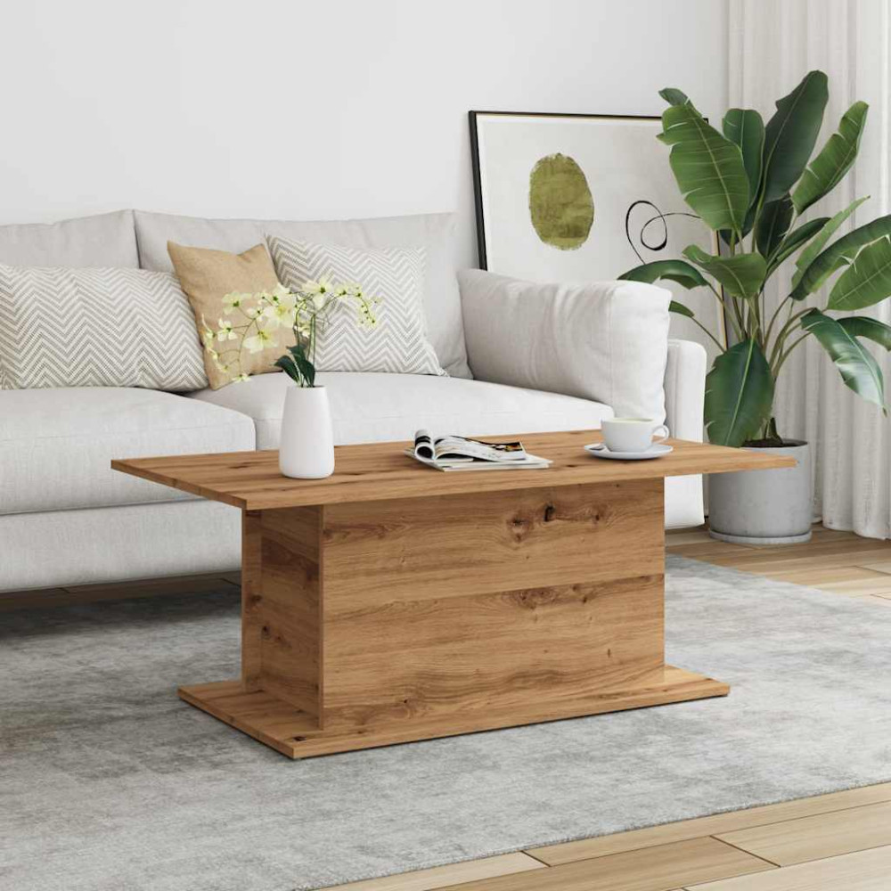 Produktbild för Soffbord artisan ek 102x55,5x40 cm konstruerat trä