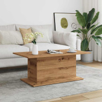 Produktbild för Soffbord artisan ek 102x55,5x40 cm konstruerat trä